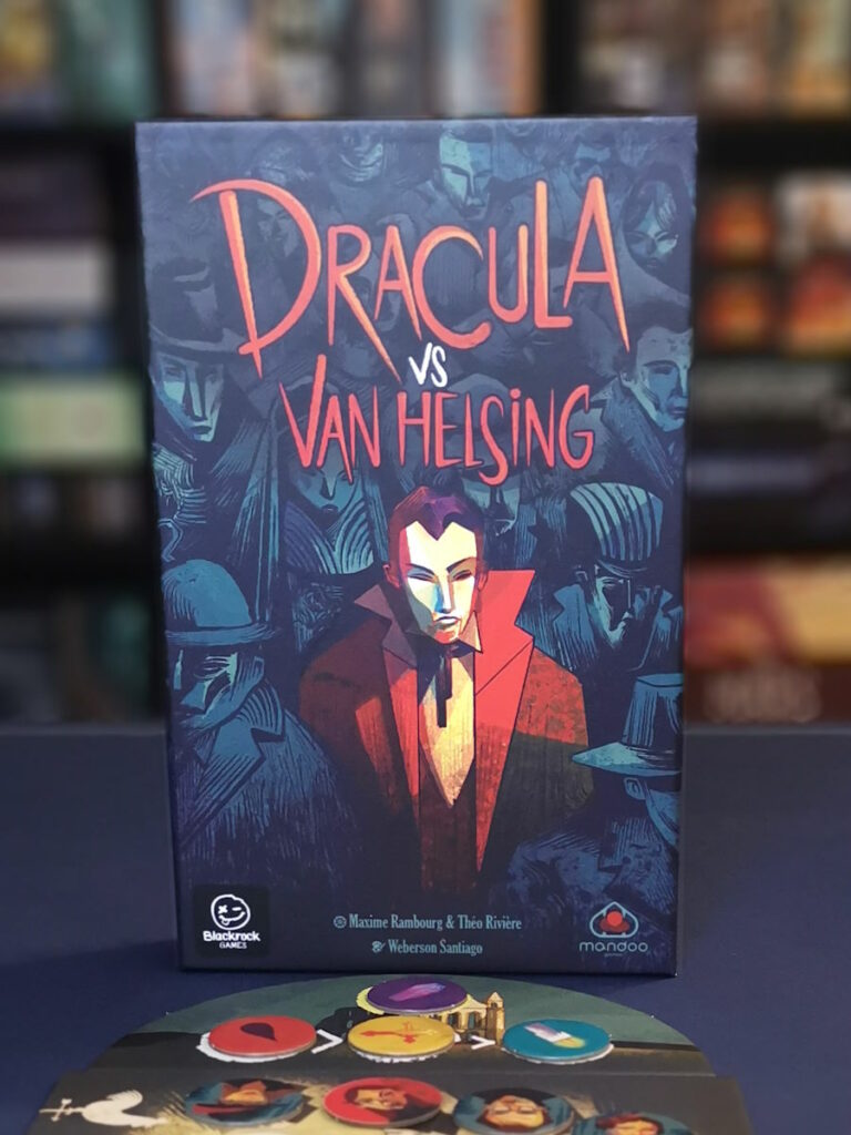 La boite de Dracula vs Van Helsing et sa magnifique illustration
