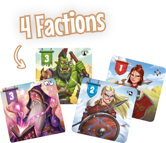 Les 4 factions de Pook