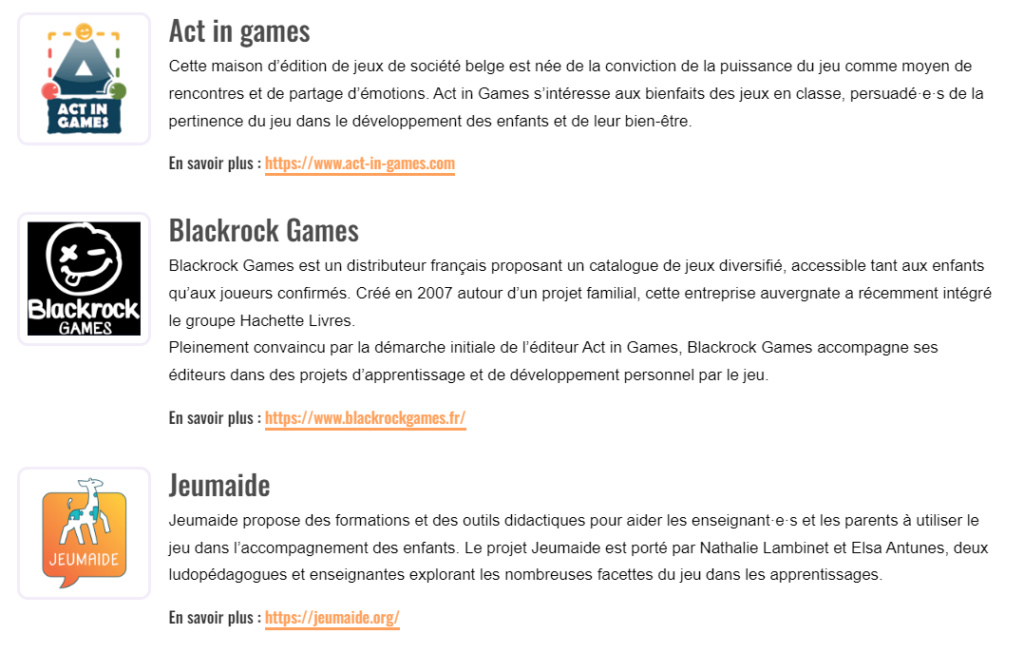 Act in games, Blackrock Games et Jeumaide