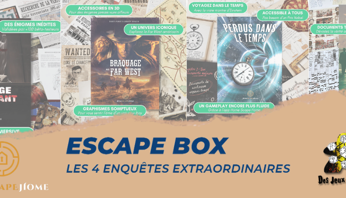 Escape Box : Les 4 enquêtes extraordinaires