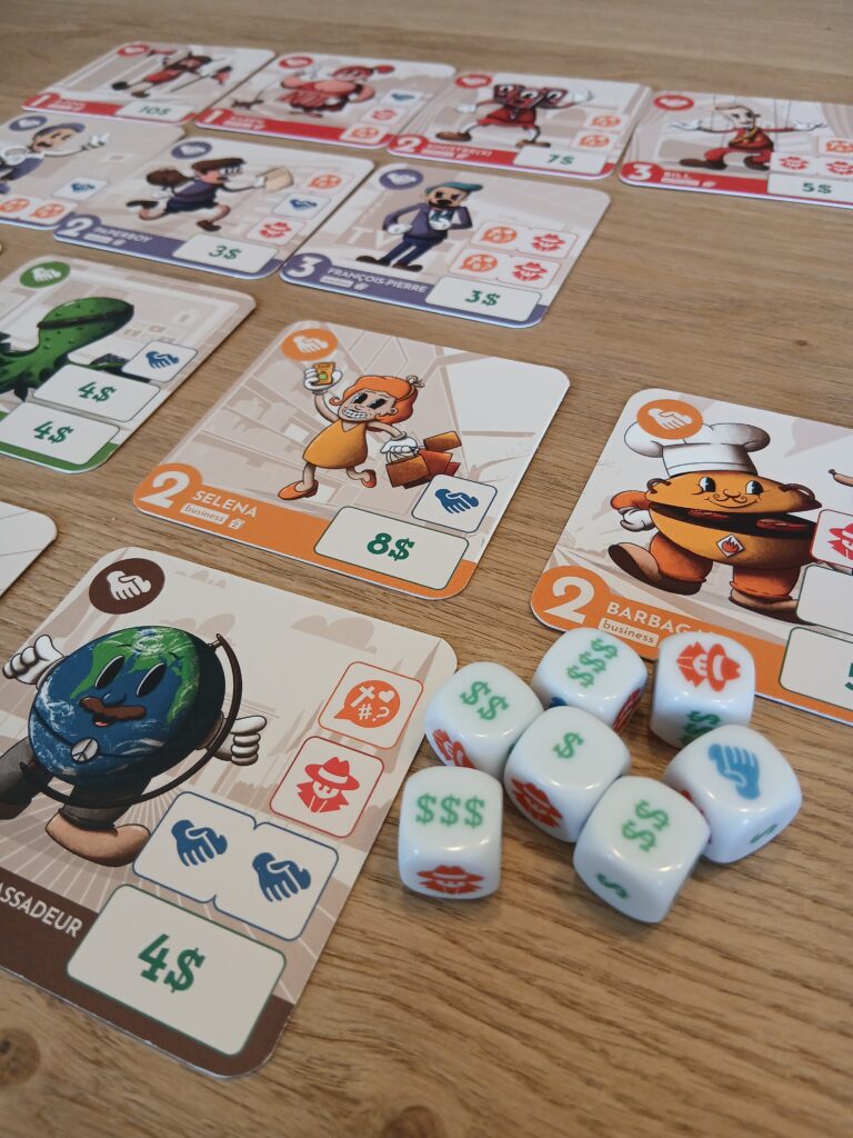 dés et cartes