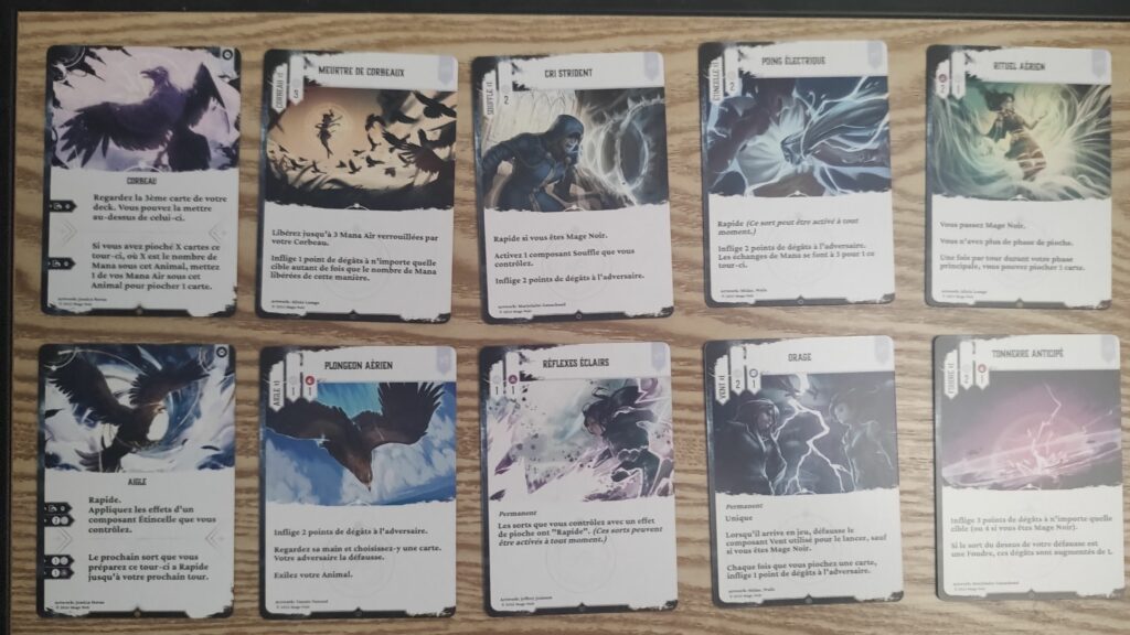 Mage noir: les cartes blanches