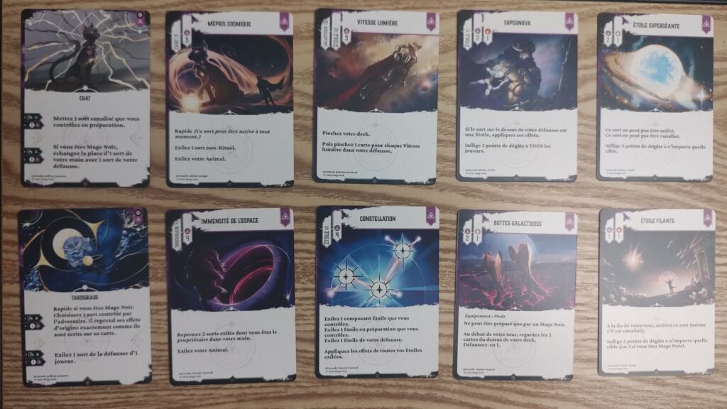 Mage noir: les carte violettes