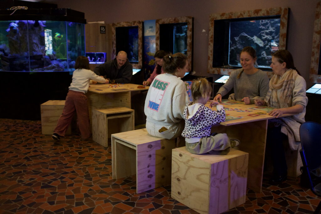 Océan de Jeux 2026, tables de jeux de société dans l'Aquarium Museum de Liège