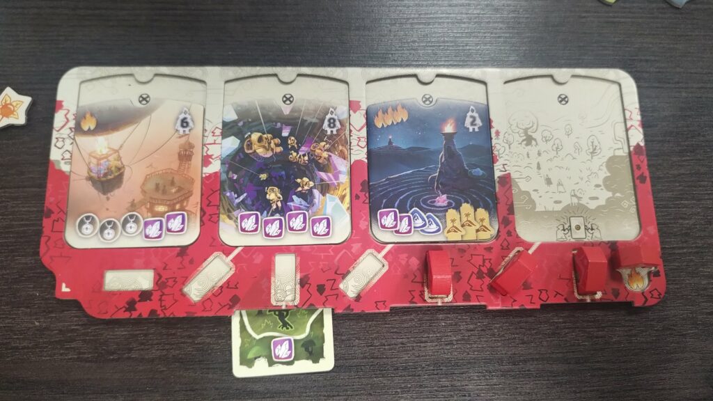 le plateau joueur complèté