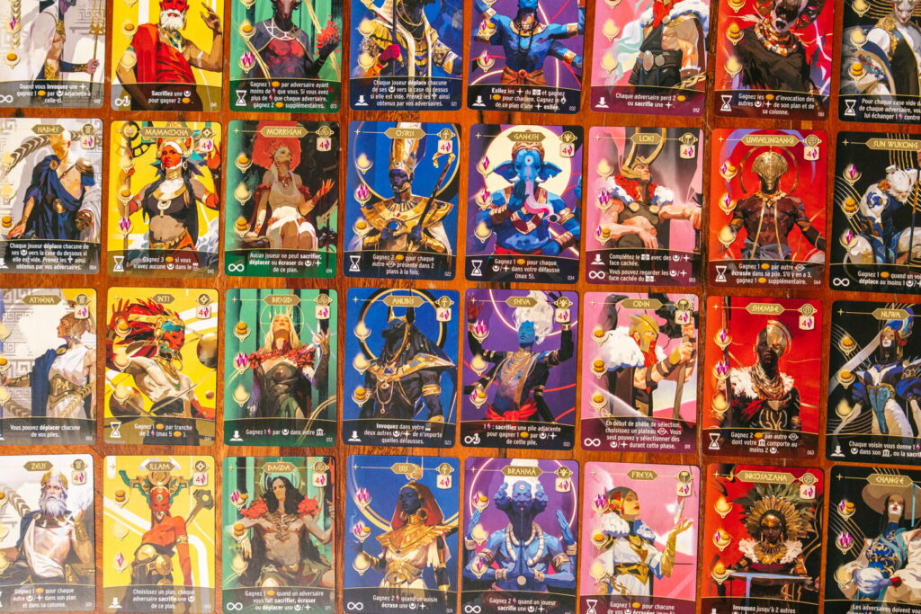 Mythologies, visuels des cartes
