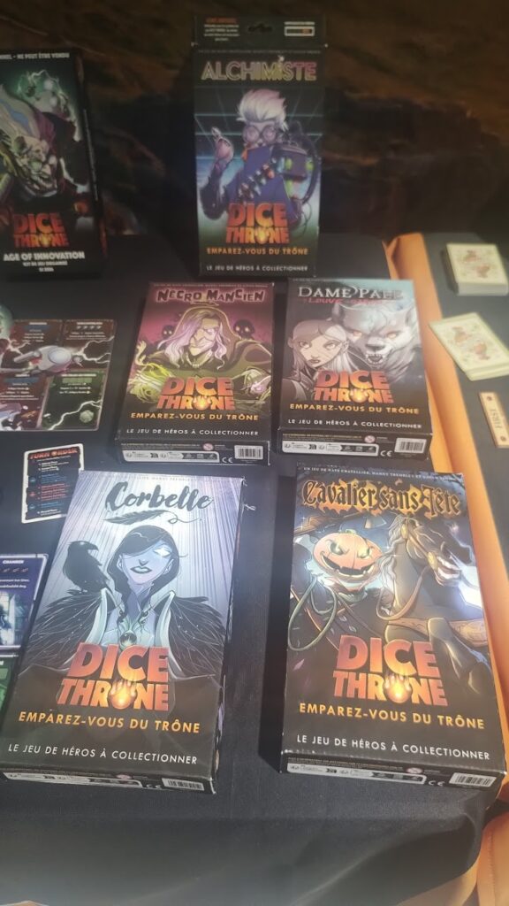 Les futures boites de Dice Throne