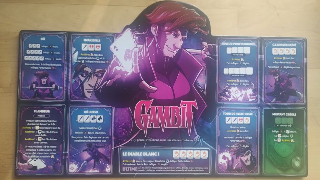 Plateau de Dice Throne Marvel Xmen de Gambit