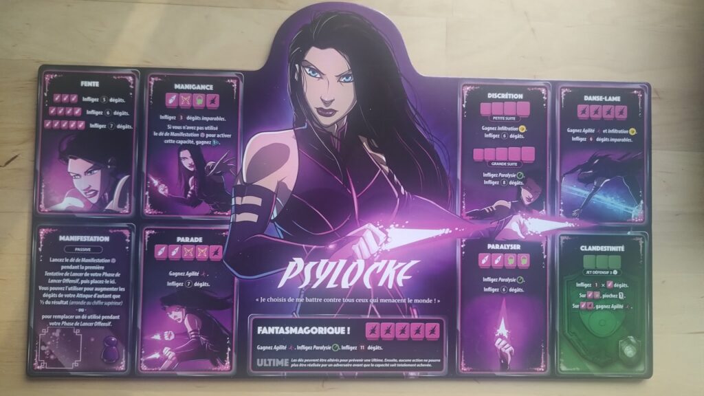 Plateau de Dice Throne Marvel Xmen de Psylocke