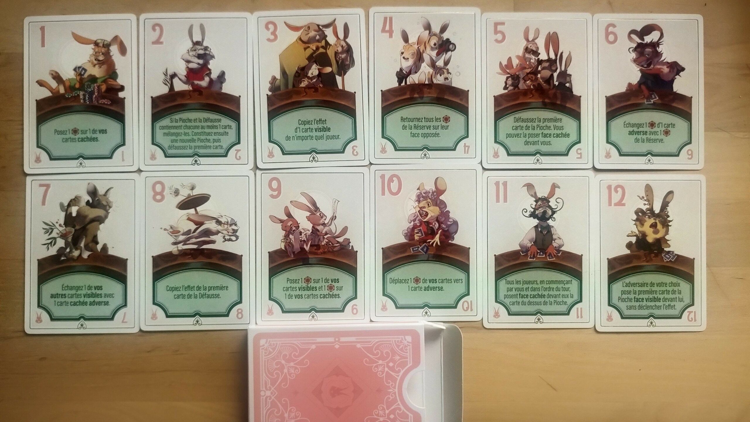 les cartes de ratjack, le coup du lapin