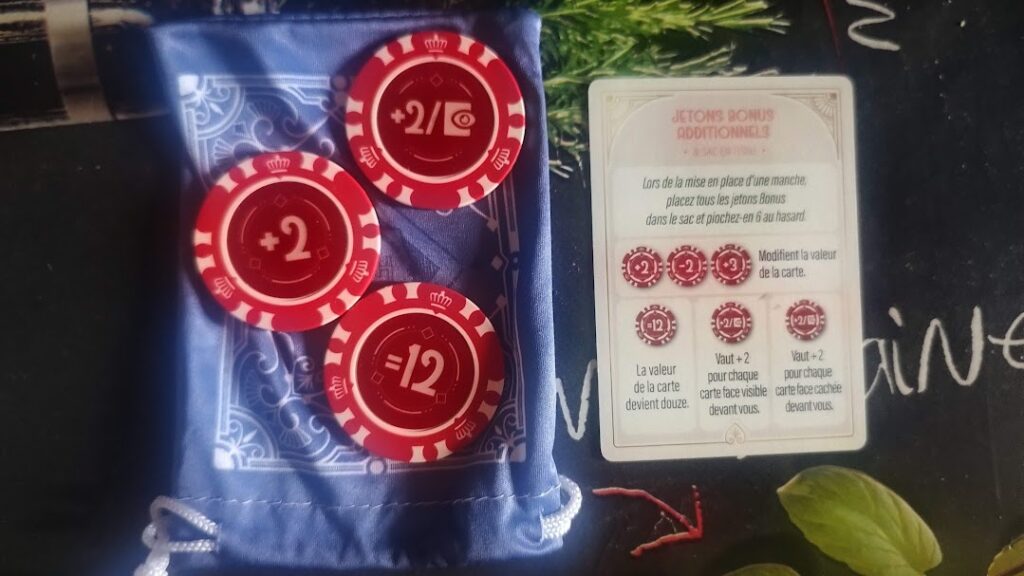 Les nouveaux jetons et le sac à jetons